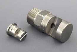 Spraytech Stainless Steel Wide Flat Spray Nozzle Type CD3 Deflective DH