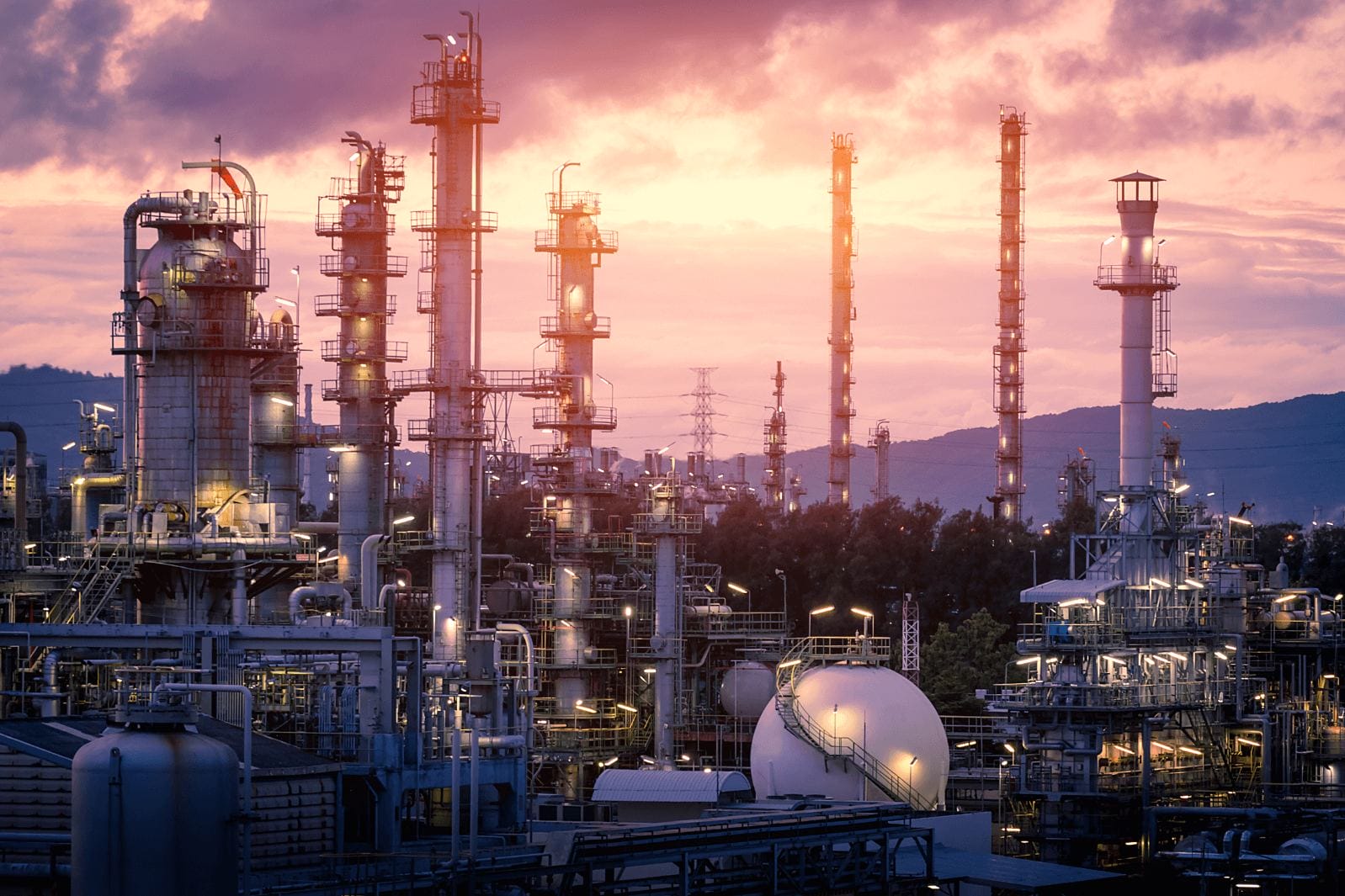 exterior of cooling piping system 